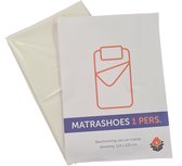 Matrashoes 1 persoons - Verhuishoes - 114 × 225cm - 50mu - Wit - Ideaal voor verhuizen/opslag