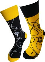 Verjaardag cadeau - Lampen Sokken - Lamp - Sokken - Leuke sokken - Vrolijke sokken - Luckyday Socks - Sokken met tekst - Aparte Sokken - Socks waar je Happy van wordt