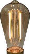 LED Lamp E27 - 2W (20W) - Vintage - Kooldraadlamp - Dimbaar - Retro look - Amber kleurig - Goud kleurig - Extra warm wit licht - Rustiek - Edison - 1 Stuk