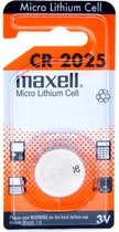 Maxell - Batterij - Micro Lithium Cell - CR2025 - 3V - 1 Stuk