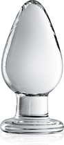 Glossy Toys 25 - Glazen Buttplug - 10,5 x 5 cm - Transparant Glossy Toys 25 - Glazen Buttplug - 10,5 x 5 cm - Transparant