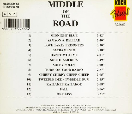 Middle of the Road - Today - CD - Middle Of The Road