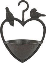 Vogelvoerhouder of vogelbad 2-in-1 van Gietijzer