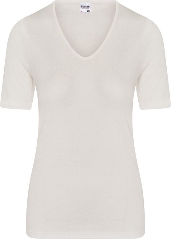 Beeren dames Thermo shirt korte mouw 07-085 wit-XL