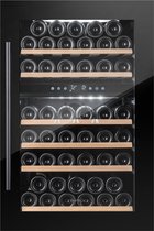 Bol.com Temptech OZ90DB - inbouwwijnkoelkast - 41 flessen - 2 zones - zwart aanbieding