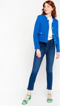 LOLALIZA Tweed blazer - Blauw - Maat 42