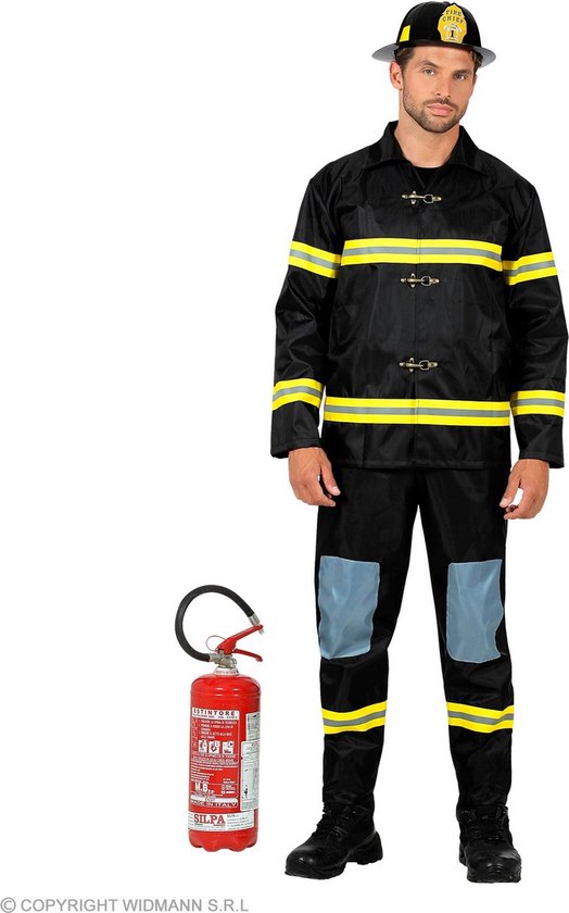 Widmann - Brandweer Kostuum - Vuurbestrijdende Levensredder Brandweerman  Kostuum -... | bol.com