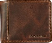 Maverick the original - portemonnee - billfold - RFID -  volnerf rundsleder - bruin