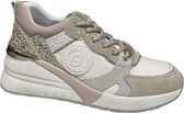 liu jo Alyssa 2 sneaker light gold/white- Dames sneakers - Liu jo sneakers- Sneakers