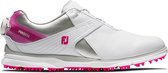 Footjoy - ProSL- Dames Golfschoen - BOA sluiting - Wit/zilver/roze - Maat 38