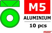 Team Corally - Aluminium sluitring - voor M5 Verzonkenkopschroeven - BD=12mm - Groen - 10 st