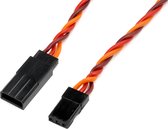 Revtec - Servo verlengkabel - Gedraaide HD siliconen-kabel - JR/Hitec - 22AWG / 60 Strengen - 10cm - 1 st