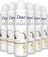 Dove Coco & Jasmine Anti-transpirant Deodorant - 6 x 150 ml - Voordeelverpakking