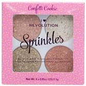 Makeup Revolution - I Heart Revolution Sprinkles Blush And Highlight Palette - Palette Of Brightening Blush 6 G Confetti Cookie