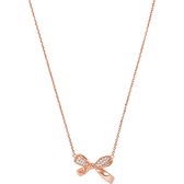 Emporio Armani Damesketting 925 Zilver Glazen blok  One Size Roségoud 32019953