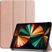 Arara Hoes Geschikt voor Samsung Galaxy Tab A 10.1 inch (2019) Tri-Fold tablethoes - Roségoud
