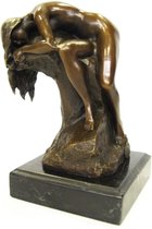 Bronzen Slapend Naakt H: 17 Cm 12x10x17 cm