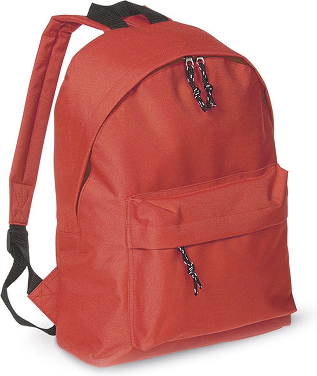 Rugzak - rugtas - schooltas - jongens - meisje - kind - met voorvak - rood