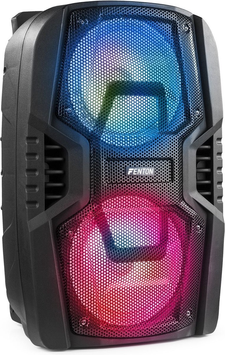Party speaker en Karaoke set - Fenton FT208LED - met Bluetooth - 500 watt