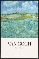 JUNIQE - Poster in kunststof lijst Van Gogh - Plain Near Auvers (1890)