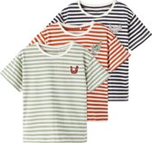 NAME IT NMMFAI SS TOP CAMP 3P Jongens T-shirt - Maat 92