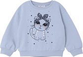 name it NMFVISUS LS BOXY SWEAT UNB D Meisjes Trui - Maat 80
