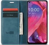 Oppo A74 / A54 5G Hoesje - Book Case Slimline Blauw