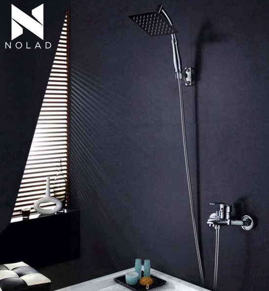 Regendouchekop Deluxe ø 28 cm Douchekop met Slang En Houder