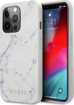 GUESS MARBLE COLLECTION IPHONE 13 PRO HYBRID CASE - WIT