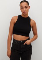 Mango Top Geribd Crop Top 17050182 99 Dames Maat - S