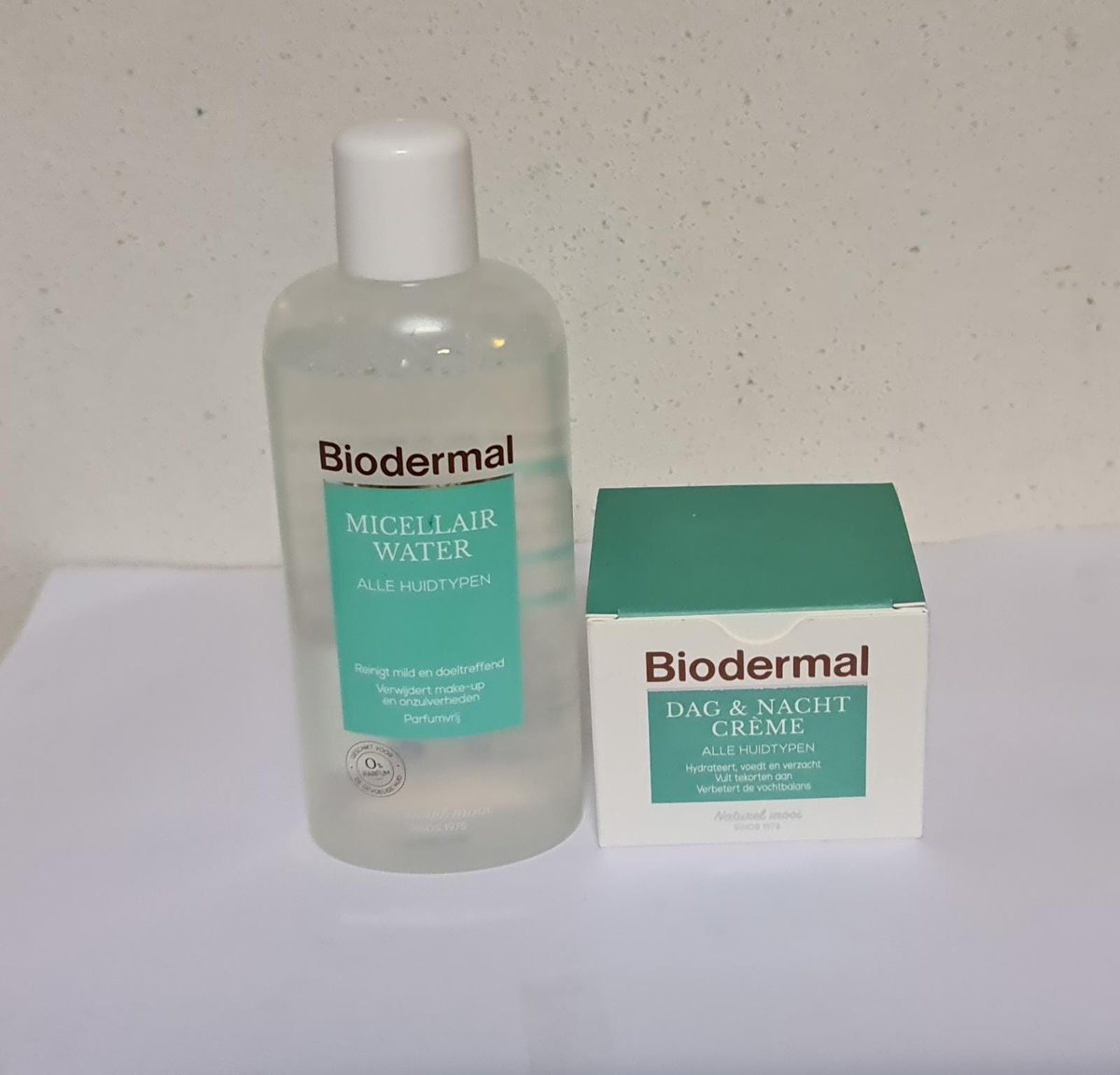 Biodermal - Huidverzorgingspakket (Micellair water - makeup remover & Dag- en Nachtcrème - Hydraterend en voedend)