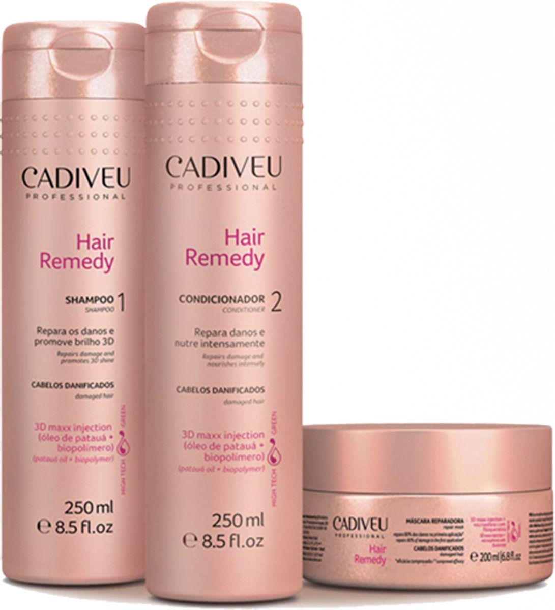 Cadiveu Hair remedy 2 X 250 ml &1 X 200 ML