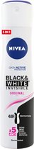 Deodorant Spray Black & White Invisible Nivea (200 ml)