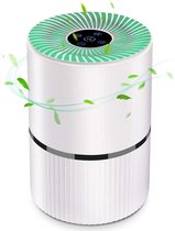 Luchtreiniger met HEPA Filter - Verwijdert 99,97% Deeltjes - Laag Geluidsniveau - Lucht kwaliteit - co2 meter -Stille Slaapstand - 3 Snelheden - 25W - Wit
