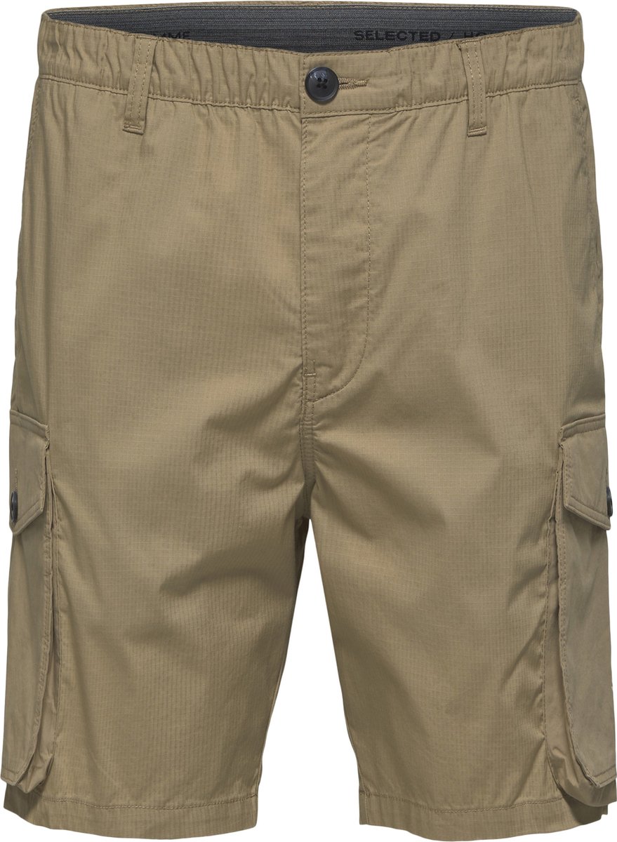 SELECTED HOMME WHITE SLHCOMFORT-NEVIS FLEX SHORTS W  Broek - Maat M