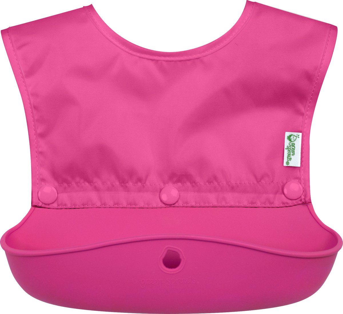 GREEN SPROUTS - Siliconen slab met opvangbakje - Roze GREEN SPROUTS - Siliconen slab met opvangbakje - Roze