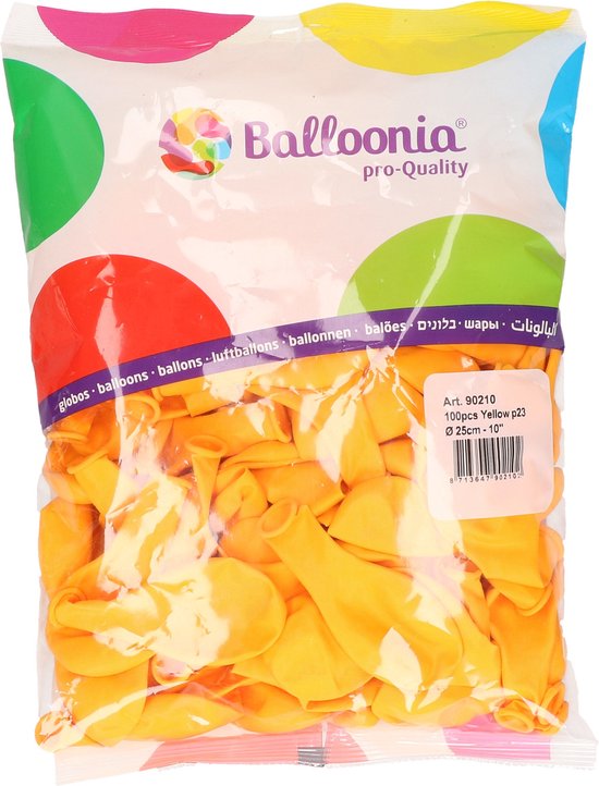 Ballons jaunes 200 pièces