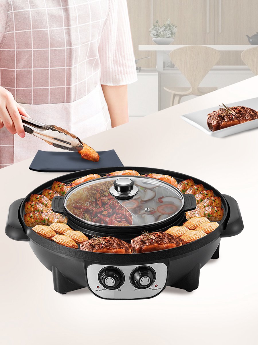 Remo hotpot avec 2 compartiments 28cm