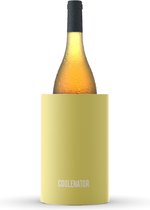 Coolenator champagnekoeler - Pastel Geel - wijnkoeler - flessenkoeler - met vrieselement