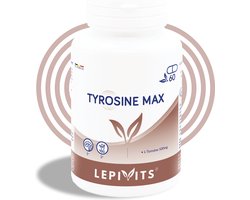 Tyrosine max | 60 plantaardige capsules | Verhoogt motivatie en concentratie | Made in Belgium | LEPIVITS