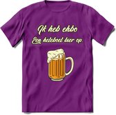 Ik Heb EHBO T-Shirt | Bier Kleding | Feest | Drank | Grappig Verjaardag Cadeau | - Paars - S