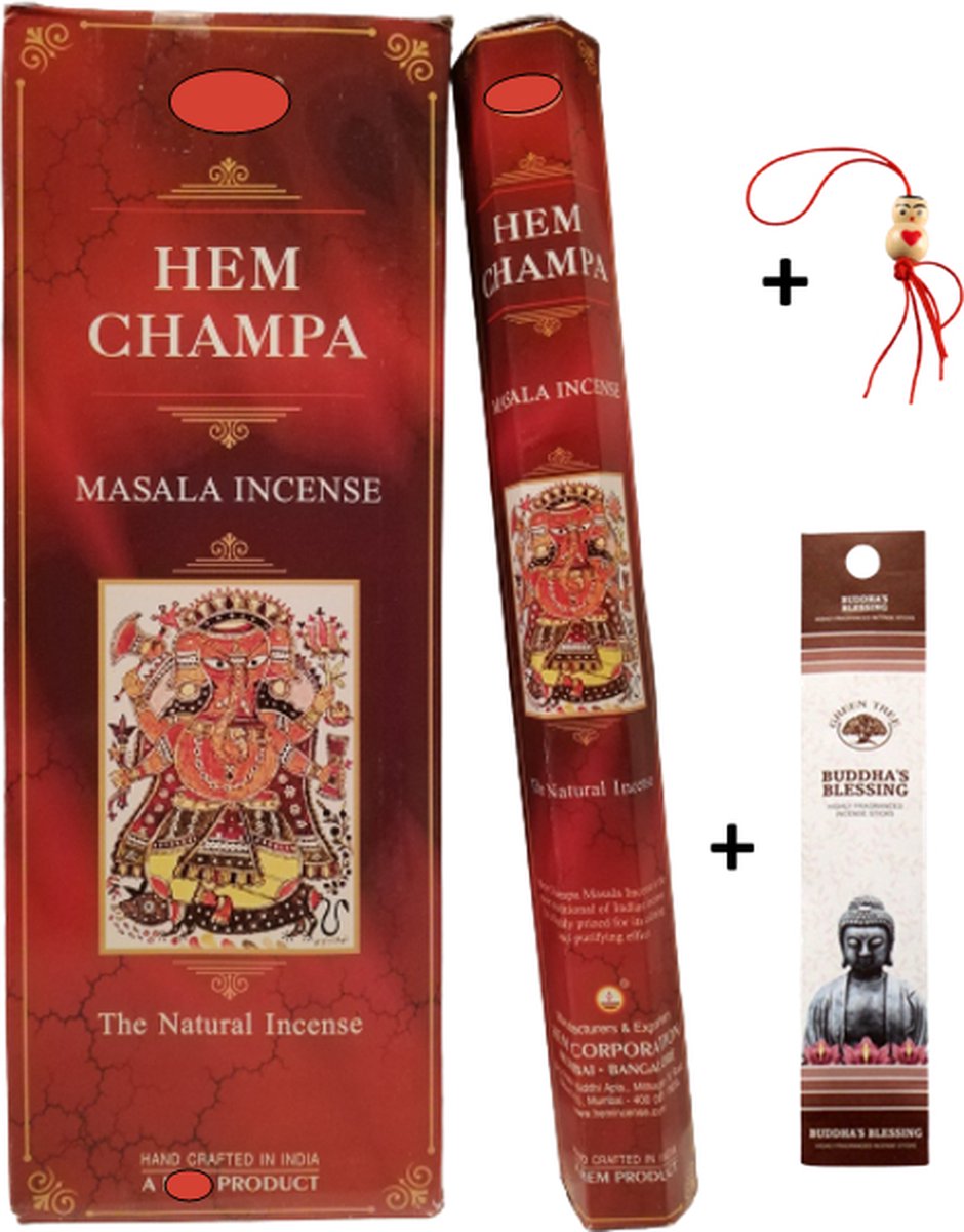 2 Kokers - Wierook - Wierookstokjes - Wierooksticks - Incense sticks - Hem Nag Champa - 40