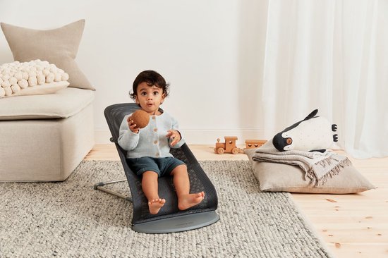 BabyBjörn Wipstoel Bliss - Mesh - Antraciet - Ergonomisch - Verstelbaar - Inklapbaar — afbeelding 5