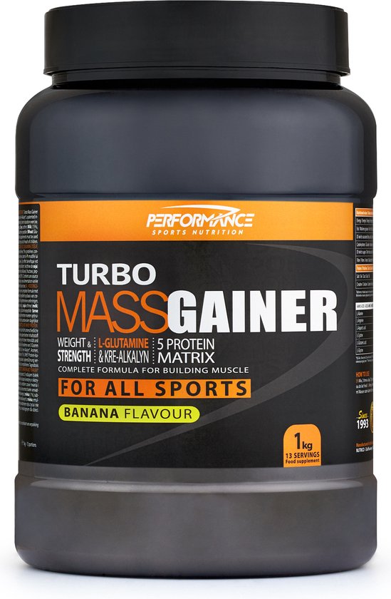 Turbo Mass Gainer (Banana - 1000 gram) - Performance - Weight gainer ...