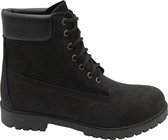Schoenen- Mannen laarzen- Mannen boots 6 Inch - Beste kwaliteit - Echt leer - Zwart 42