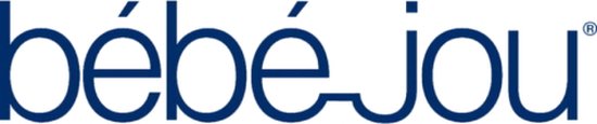 Bébé-jou logo in donkerblauw.