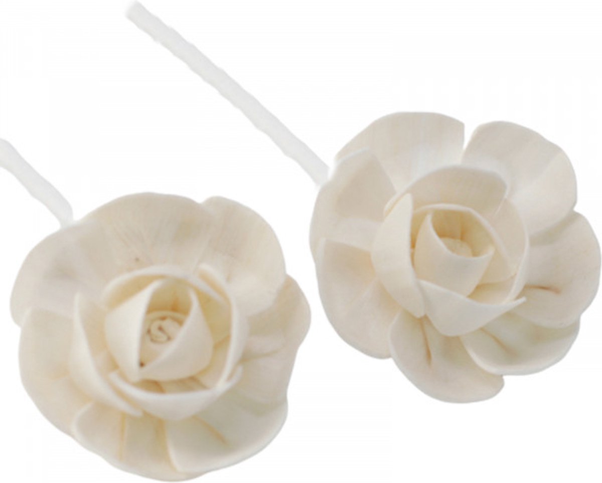 2 x natuurlijke diffusorbloemen - kleine lotus aan touwtje - Geurstokjes - Huisparfum