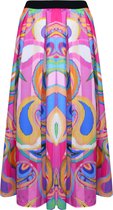 Maxi Rok Tiffany - Rok met All-over Print - Roze