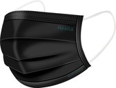 Hestia- Wegwerpmondmasker ZWART  3 laags IIR (x50)