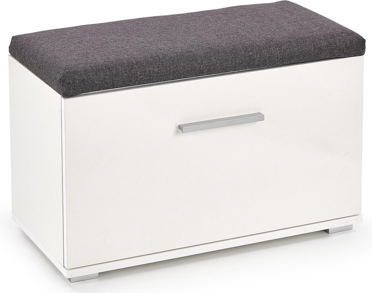 Schoenenbank Lima 45 cm hoog in hoogglans wit